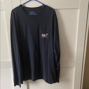 Vineyard Vines Men's Dark Blue Long Sleeve Tee